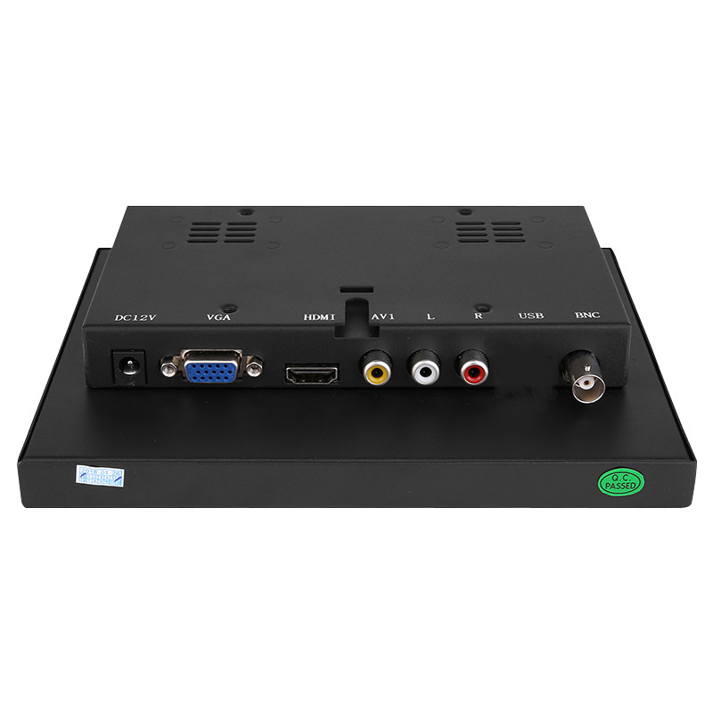 Polcd মাল্টি ফাংশন 8 ইঞ্চি VGA TFT LED ডিসপ্লে এমবেডেড ইন্ডাস্ট্রিয়াল মনিটর মেটাল ম্যাটেরিয়াল