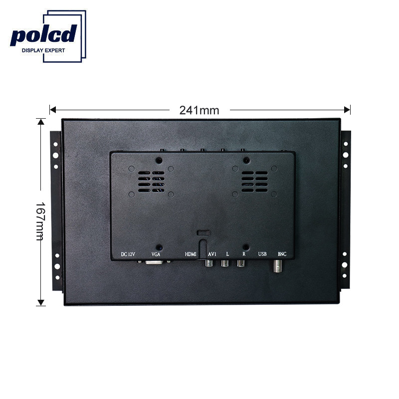 Polcd 10.4 ইঞ্চি কাস্টম LCD LED ডিসপ্লে VGA ওপেন ফ্রেম মনিটর শিল্পের জন্য