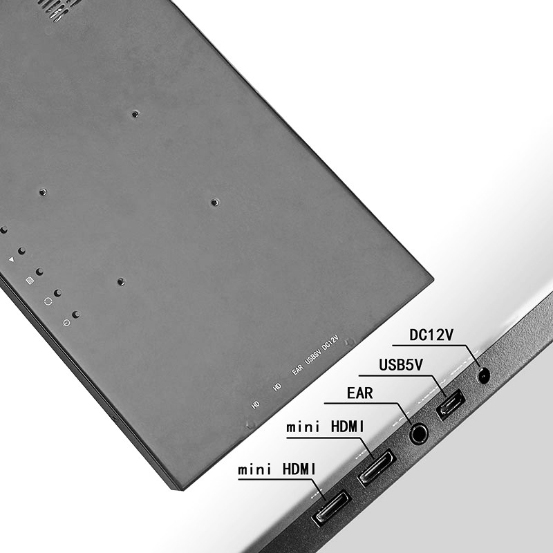 Polcd PS4 প্যাড ফোন 11.6 ইঞ্চি HDM LED পোর্টেবল মনিটর সাথে গেমিং স্পিকার ডেস্কটপ ডিসপ্লে