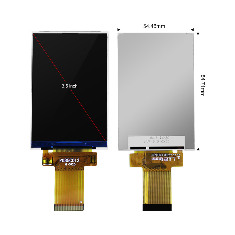 Polcd 320x480 Spi 3.5 ইঞ্চি LCD ডিসপ্লে প্যানেল 450cd/m2 বাণিজ্যিক জন্য