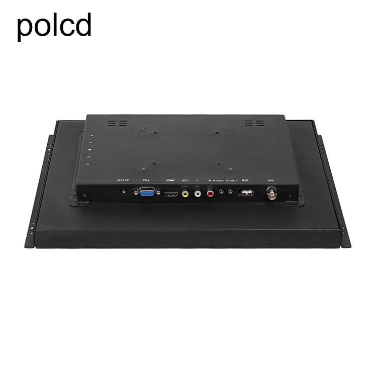 Polcd ইন্ডাস্ট্রিয়াল 15 ইঞ্চি ওপেন ফ্রেম LCD মনিটর পিওর প্লেন ক্যাপাসিটিভ টাচ স্ক্রীন