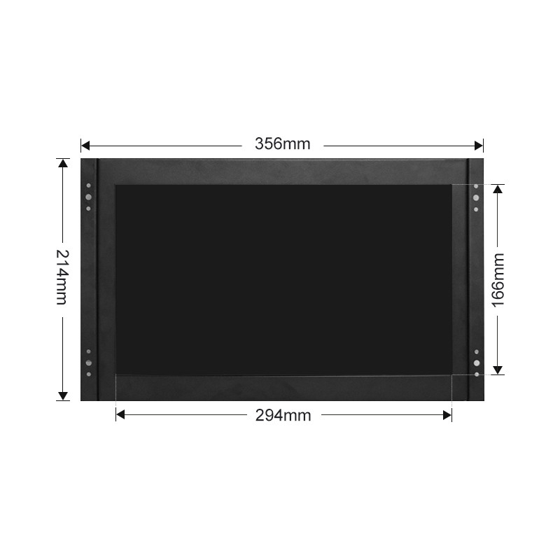 Polcd 13.3 ইঞ্চি মেটাল কেস ইন্ডাস্ট্রিয়াল LCD মনিটর ওপেন ফ্রেম টাচ স্ক্রীন VGA HDMI