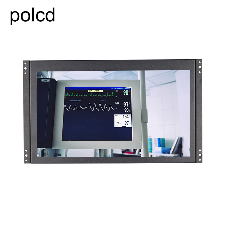 Polcd 14 ইঞ্চি ফুল HD 1920x1080 মেটাল কেস ইন্ডাস্ট্রিয়াল এলসিডি মনিটর ওপেন ফ্রেমের সাথে