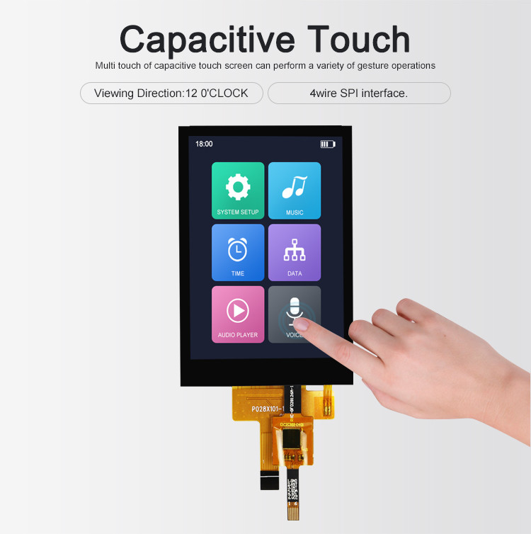1.69 2.2 2.4 3.5 4 4.3 ইঞ্চি ছোট LCD ডিসপ্লে LCM TFT সম্পূর্ণ রঙের RGB SPI IPS প্যানেল