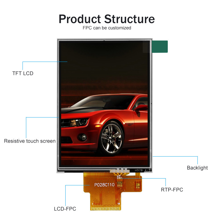 1.69 2.2 2.4 3.5 4 4.3 ইঞ্চি ছোট LCD ডিসপ্লে LCM TFT সম্পূর্ণ রঙের RGB SPI IPS প্যানেল