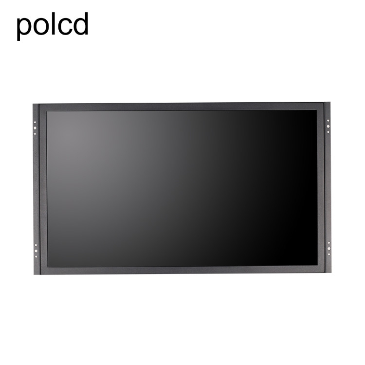 ইন্ডাস্ট্রিয়াল Polcd 21.5 ইঞ্চি LCD মনিটর টাচ স্ক্রীন পিওর ফ্ল্যাট মেটাল অ্যালুমিনিয়াম কেস