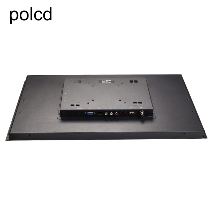 ইন্ডাস্ট্রিয়াল Polcd 21.5 ইঞ্চি LCD মনিটর টাচ স্ক্রীন পিওর ফ্ল্যাট মেটাল অ্যালুমিনিয়াম কেস