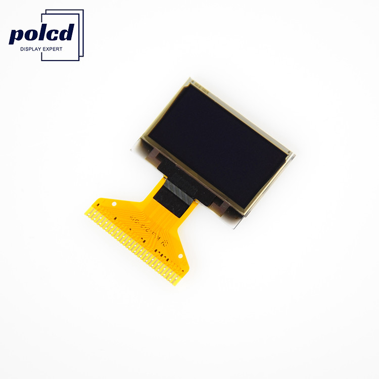 Polcd 0.96 ইঞ্চি OLED ডিসপ্লে প্যানেল 64x128 স্মার্ট ওয়াচ পরিধান ডিভাইসের জন্য সাদা রঙ