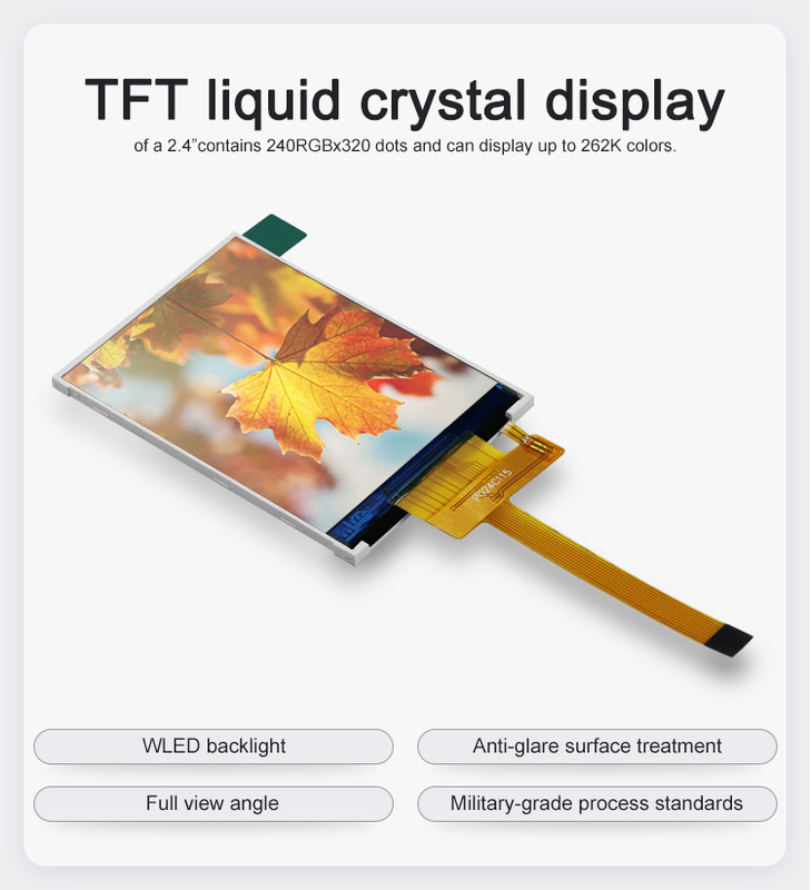 Polcd RoHS 2.4 ইঞ্চি Lcd Tft ডিসপ্লে ST7789V3 TFT LCD মডিউল 4 ওয়্যার SPI