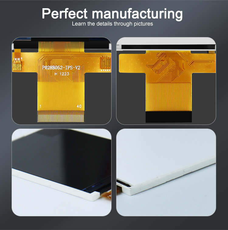 Polcd MCU 9 BIT 2.8 ইঞ্চি Lcd Tft ডিসপ্লে 240X320 Tft রঙিন স্ক্রীন বাণিজ্যিক