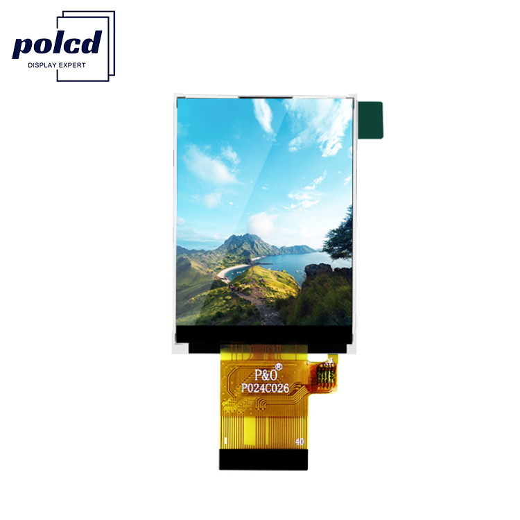 Polcd ST7789V 2.4 ইঞ্চি Tft ডিসপ্লে 12 0'CLOCK 240x320 Tft LCD প্যানেল স্ক্রিন
