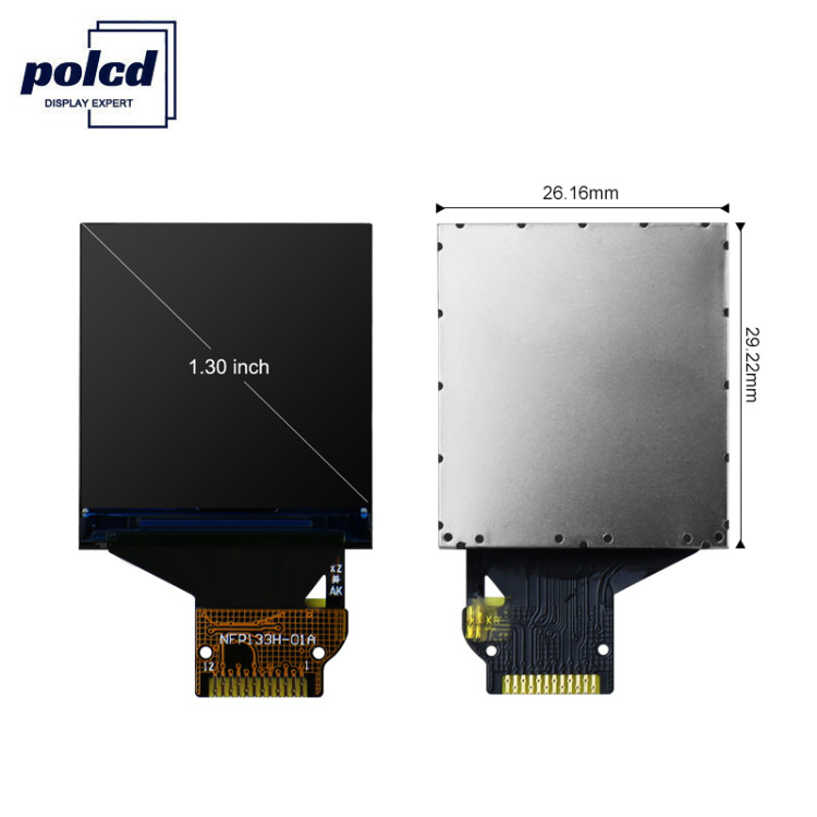Polcd 350 Nit 240x240 St7789v 1.33 ইঞ্চি TFT LCD ডিসপ্লে 4 ওয়্যার SPI কালো
