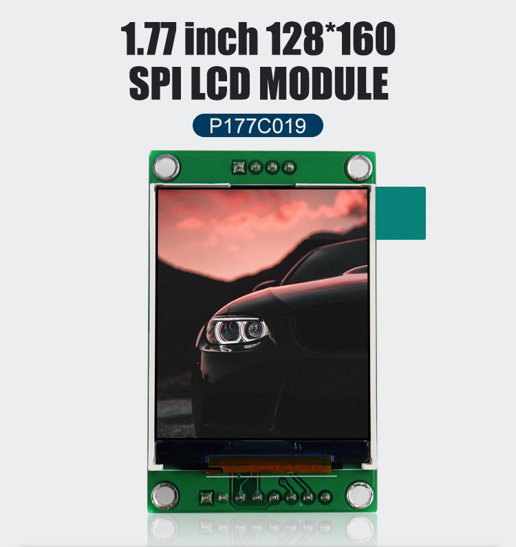 Polcd ST7262 1.77 ইঞ্চি 24 বিট Lcd 128X160 TFT টাচ স্ক্রীন 300 Nit