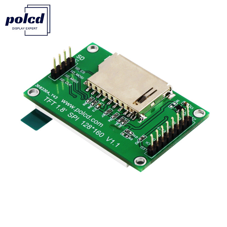 Polcd ST7262 1.77 ইঞ্চি 24 বিট Lcd 128X160 TFT টাচ স্ক্রীন 300 Nit