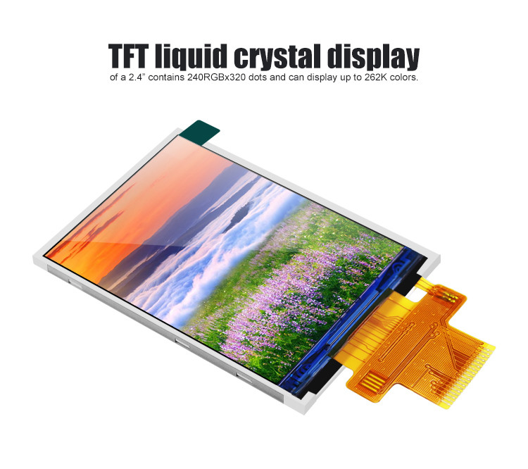 Polcd ST7789V2 2.4 Tft ডিসপ্লে কালার 262K TFT LCD মডিউল 48.96mm
