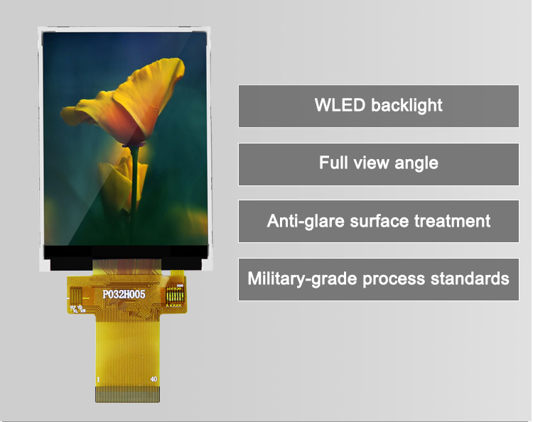 Polcd 12 0'CLOCK 3.2 ইঞ্চি Tft Lcd ILI9341V TFT LCD মডিউল 240X320