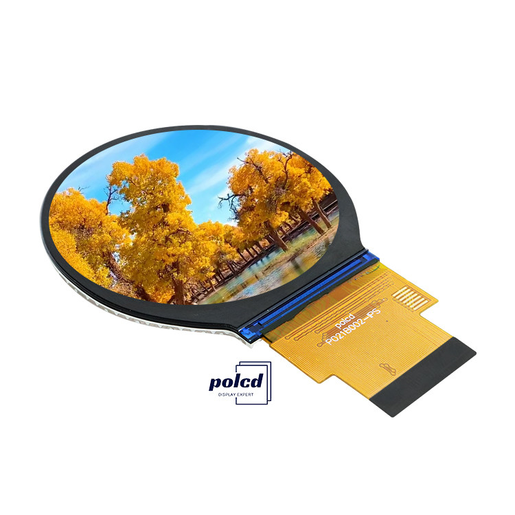 Polcd 480*480 2.1 ইঞ্চি বৃত্তাকার এলসিডি প্যানেল ST7701S ড্রাইভ আইসি আইপিএস সমস্ত ভিউ এঙ্গেল গোলাকার টিএফটি ডিসপ্লে মডিউল