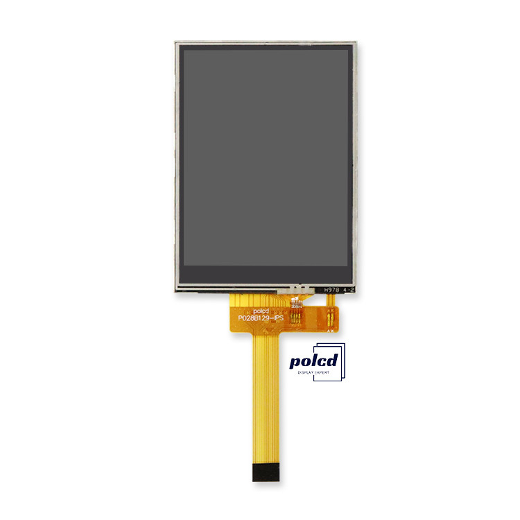 Polcd 2.8 ইঞ্চি TFT LCM Qvga 240x320 14 পিন RTP প্রতিরোধী টাচ ST7789V 2.8 