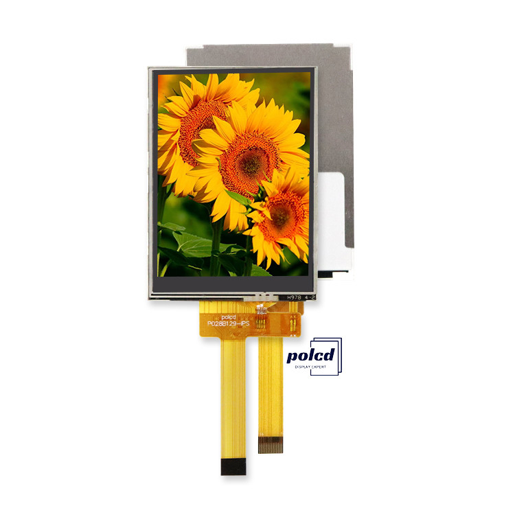 Polcd 2.8 ইঞ্চি TFT LCM Qvga 240x320 14 পিন RTP প্রতিরোধী টাচ ST7789V 2.8 