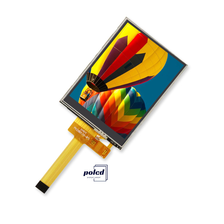 Polcd 2.8 ইঞ্চি TFT LCM Qvga 240x320 14 পিন RTP প্রতিরোধী টাচ ST7789V 2.8 