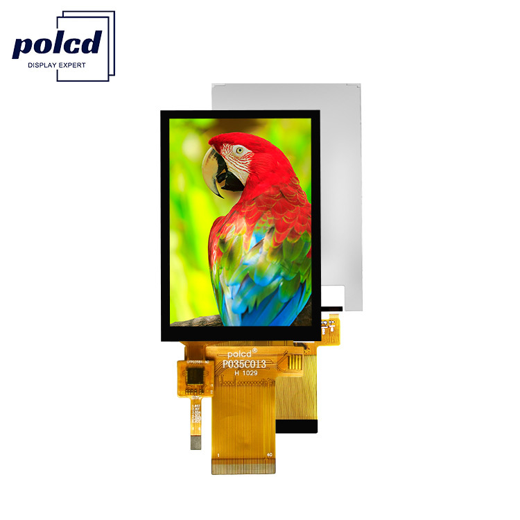 Polcd 3.5 ইঞ্চি TFT উচ্চ রেজোলিউশন 320 * 480 MCU SPI সমান্তরাল ইন্টারফেস ক্যাপাসিটিভ টাচ স্ক্রিন প্যানেল এলসিডি ডিসপ্লে