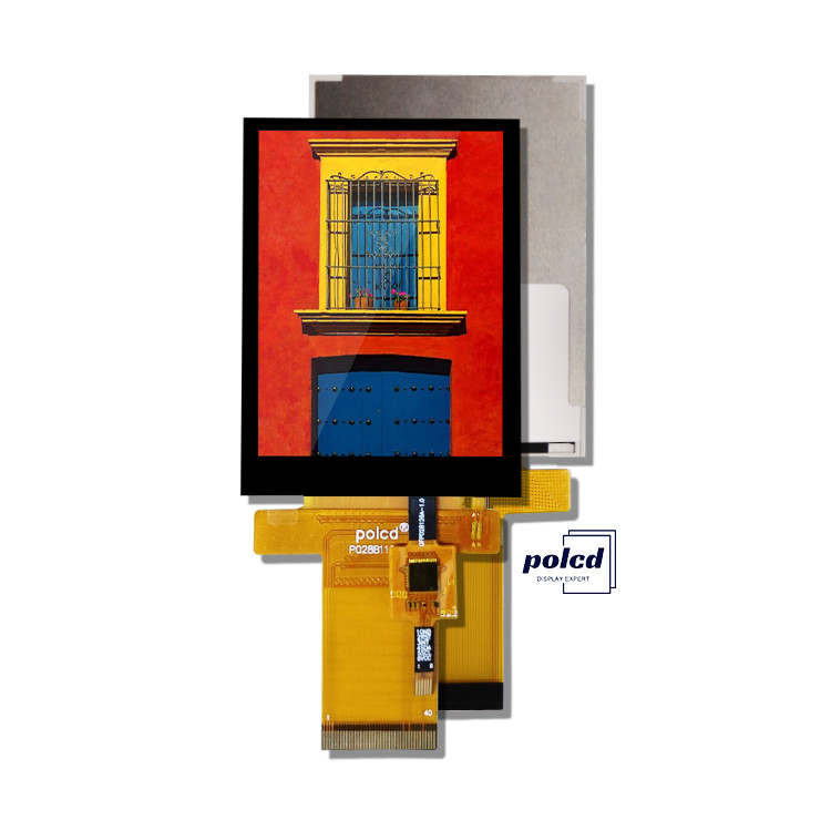Polcd Tft RGB ২.৮ ইঞ্চি ইন্ডাস্ট্রিয়াল কন্ট্রোলার রঙিন ডিসপ্লে প্যানেল ক্যাপাসিটিভ টাচ স্ক্রিন আইপিএস এলসিডি মডিউল