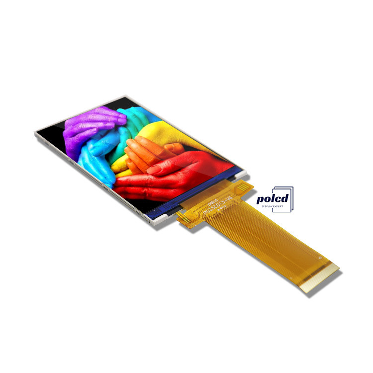 Polcd 3.5 ইঞ্চি QVGA এলসিডি ডিসপ্লে 320x480 রেজোলিউশন MCU SPI ইন্টারফেস টাচ প্যানেল 3.5 