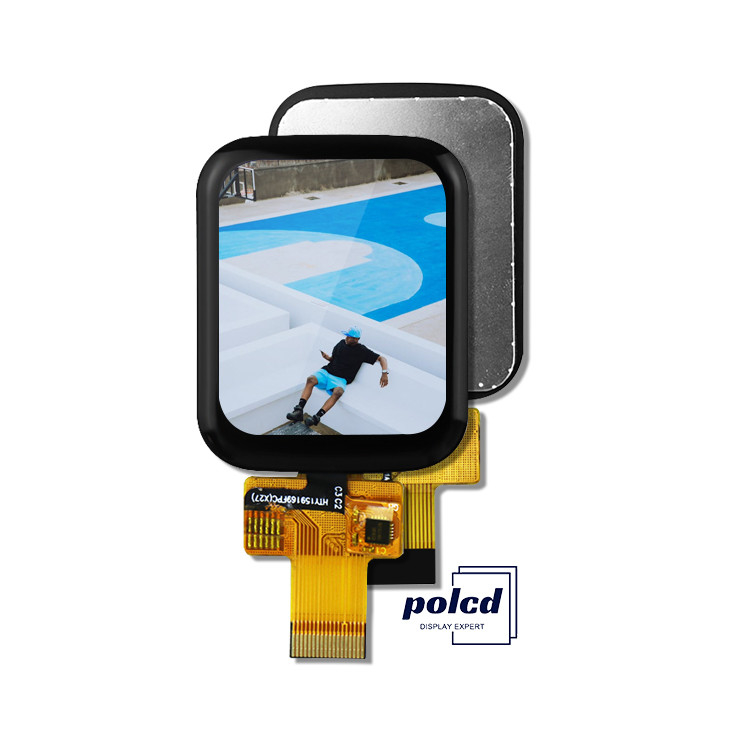 Polcd 1.69 ইঞ্চি টিএফটি ক্যাপাসিটিভ টাচ স্ক্রিন 240x280 সাধারণত কালো আইপিএস এলসিডি মডিউল