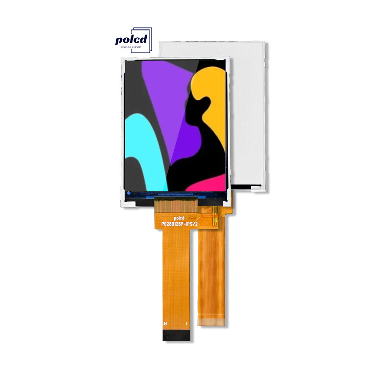 Polcd ছোট LCD 2.8 ইঞ্চি 240x320 উচ্চ উজ্জ্বলতা 900 nit আইপিএস এলসিডি মডিউল প্রদর্শন 2.8 'শিল্প TFT