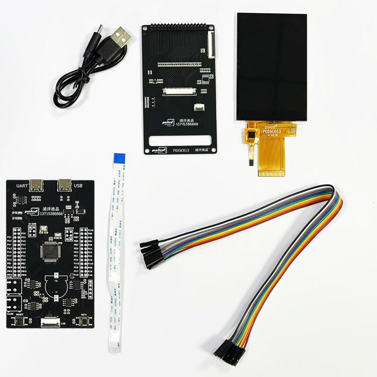 Polcd ৩.৫ ইঞ্চি টিএফটি ডিসপ্লে ওডিএম সার্কিট বোর্ড প্রস্তুতকারক ইউএসবি মোবাইল চার্জার পিসিবিএ সার্কিট পিসিবি সমাবেশ বোর্ড