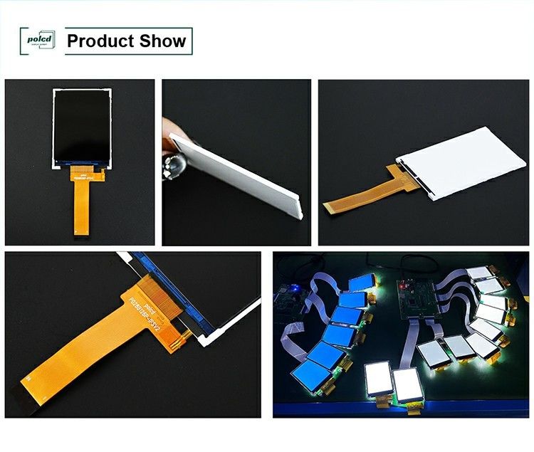 Polcd 2.8 ইঞ্চি এলসিডি স্ক্রিন 240x320 এমসিইউ ইন্টারফেস ওয়াইড ভিউ অ্যাঙ্গেল টিএফটি ট্রান্সফ্লেক্টিভ এলসিডি মডিউল ST7789P3-G6 সহ