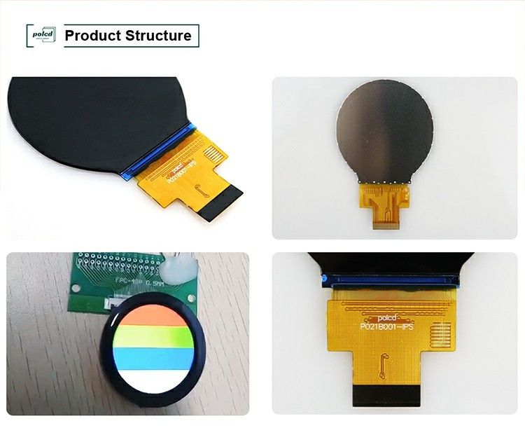 Polcd 2.1 ইঞ্চি 480x480 আইপিএস গোলাকার টিএফটি রঙিন ডিসপ্লে এলসিডি মডিউল এলসিএম এবং প্যানেলের জন্য এমআইপিআই ইন্টারফেসের সাথে