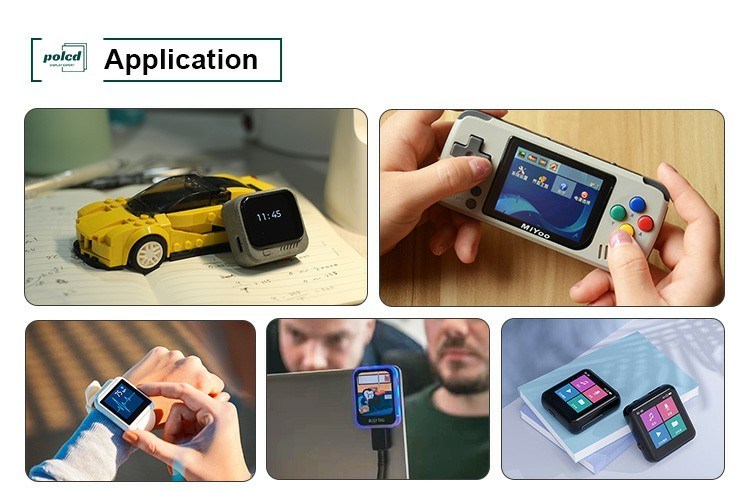 Polcd 1.69 ইঞ্চি TFT মাল্টি ক্যাপাসিটিভ টাচ স্ক্রীন 4 লাইন SPI 240x280 IPS Lcd