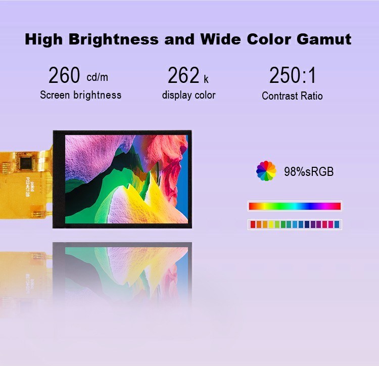 পোলসিডি টিএফটি ২.৪ ইঞ্চি স্পি ইন্টারফেস এলসিডি ২৪০*৩২০ আরজিবি কালার টাচ স্ক্রিন ST7789V ১৬ পিন ২.৪ টিএফটি ডিসপ্লে