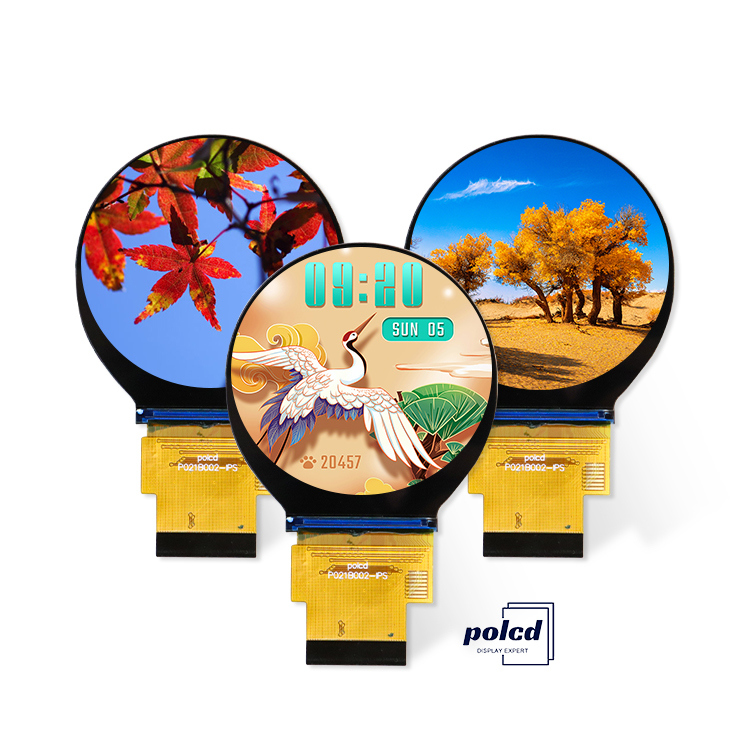 Polcd Custom 2.1 Inch IPS TFT Round LCD Display Module with SPI RGB Interface