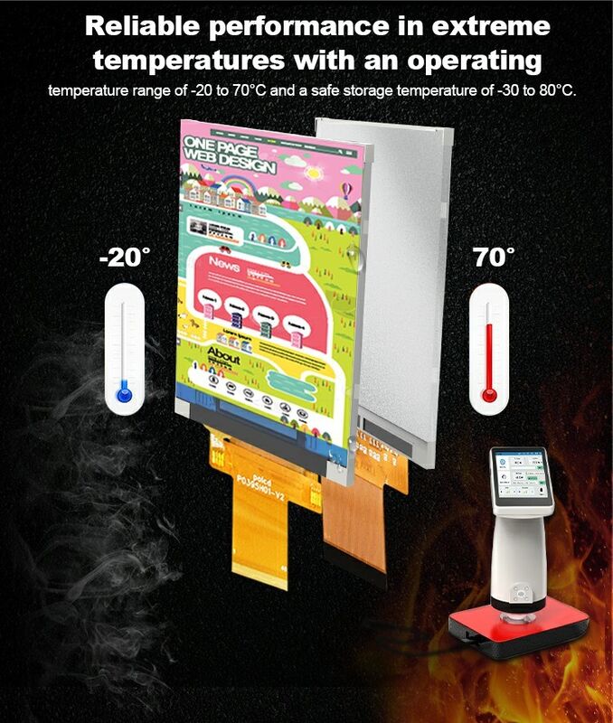 Polcd কাস্টম 3.95 ইঞ্চি 320x480 আইপিএস Tft এলসিডি আরজিবি ইন্টারফেস স্পর্শ সহ তরল স্ফটিক প্রদর্শন মডিউল