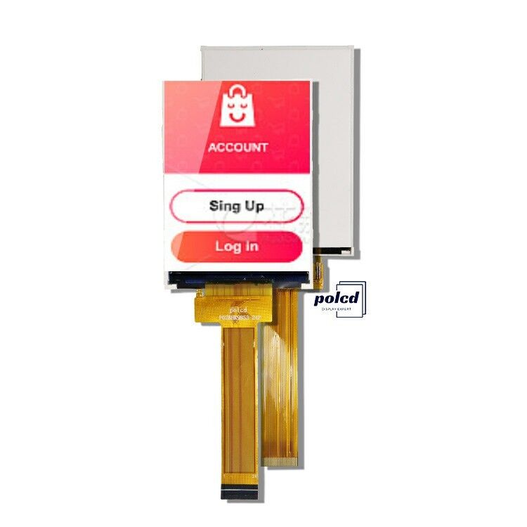 Polcd 2.8 ইঞ্চি টিএফটি ডিসপ্লে 240x320 আইপিএস স্ক্রিন উচ্চ বিপরীতে 1200: 1 টিএফটি প্যানেল এলসিডি মডিউল