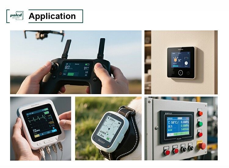 পোলসিডি কালো 320*240 আরজিবি টিএফটি ডিসপ্লে 18 বিট উচ্চ উজ্জ্বলতা 2.31 ইঞ্চি এলসিডি প্যানেল