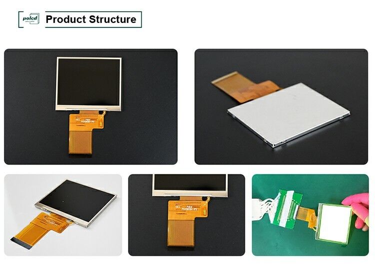 Polcd 3.5 ইঞ্চি 320x240 ফুল কালার টিএফটি ডিসপ্লে ST7272A ড্রাইভ আইপিএস ভিউ এঙ্গেল 54pin এলসিডি ডিসপ্লে
