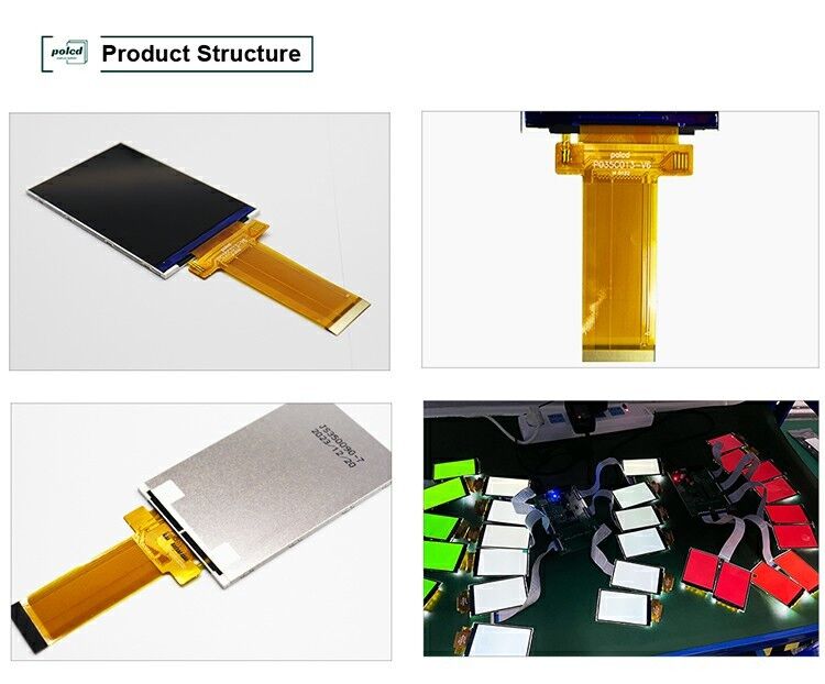 Polcd 3.5 ইঞ্চি এলসিডি টাচ ডিসপ্লে স্ক্রিন 320 * 480 SPI MCU ইন্টারফেস আইপিএস পূর্ণ দৃশ্য টাচ মডিউল