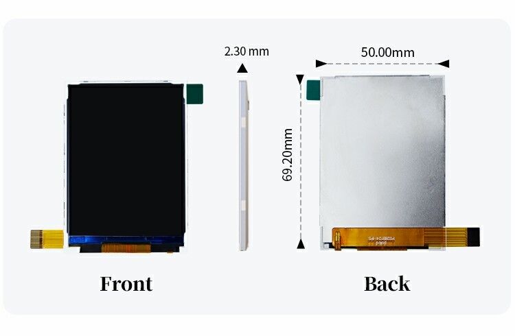 Polcd ২.৮ ইঞ্চি এলসিডি মডিউল ২৪০x৩২০ ST7789V SPI ইন্টারফেস ১৪ পিন ২.৮ টিএফটি ডিসপ্লে এলসিডি স্ক্রিন