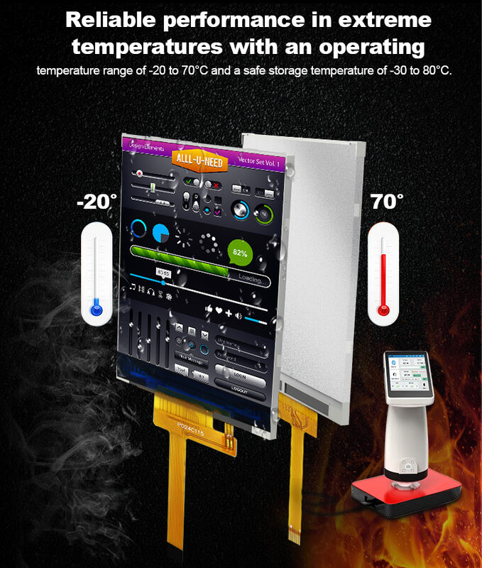 Polcd 260 Nit HD TFT Display 240X320 4 Wire SPI ইন্টারফেস 2.4 ইঞ্চি Tft এলসিডি