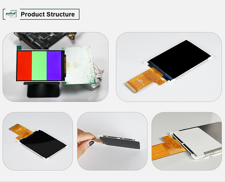 Polcd 240x320 2.8'' কালার স্ক্রিন ST7789T3 আইসি ট্রান্সফ্লেক্টিভ এলসিডি মডিউল 2.8 ইঞ্চি টিএফটি ডিসপ্লে