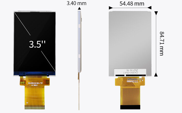 Polcd 300 Nit 3.5 ইঞ্চি ক্যাপাসিটিভ টাচ স্ক্রিন ILI9488 টাচ স্ক্রিন Tft এলসিডি