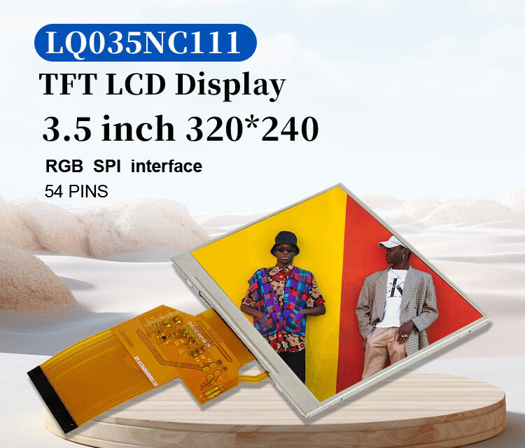Polcd LQ035NC111 3.5 ইঞ্চি এলসিডি প্যানেল মডিউল 320x240 আরজিবি এসপিআই ইন্টারফেস রঙ 54 পিন স্কয়ার টিএফটি এলসিএম ডিসপ্লে