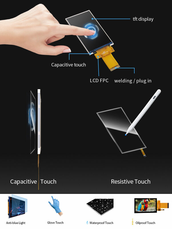 Polcd 3.5 ইঞ্চি এলসিডি মডিউল 320X480 পিক্সেল আইপিএস স্ক্রিন ILI9488 SPI এমসিইউ ইন্টারফেস টিএফটি ডিসপ্লে