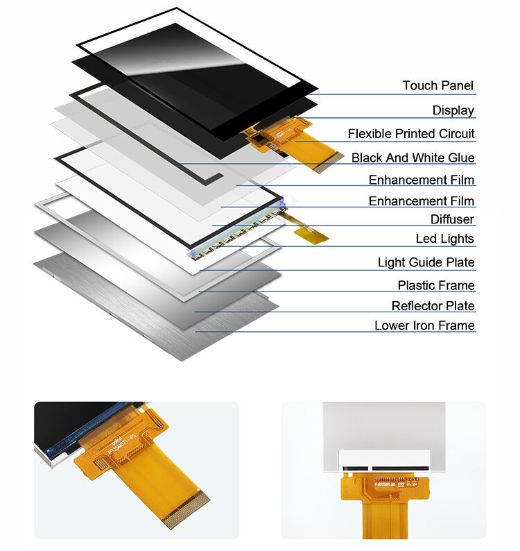 Polcd 3.5 ইঞ্চি এলসিডি মডিউল 320X480 পিক্সেল আইপিএস স্ক্রিন ILI9488 SPI এমসিইউ ইন্টারফেস টিএফটি ডিসপ্লে