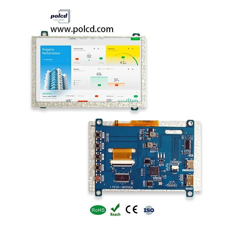 Polcd 4.3 5 ইঞ্চি ইউনিভার্সাল এলসিডি ড্রাইভার বোর্ড HD-MI ইউএসবি কন্ট্রোলার বোর্ড RTD2281 টিএফটি এলসিডি ডিসপ্লে মডিউলের জন্য