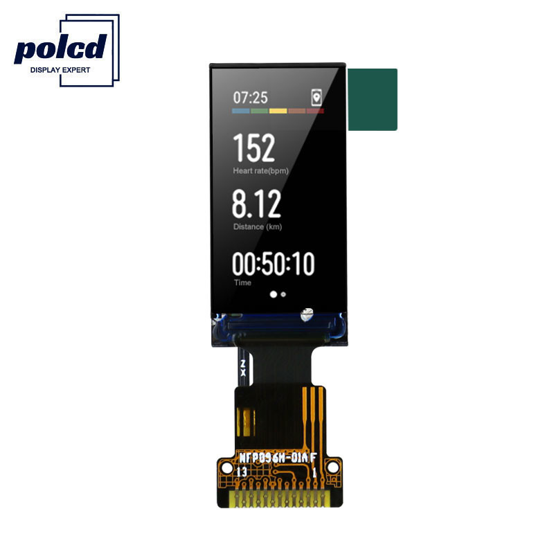 Polcd 80x160 Pixels 0.96 Tft ডিসপ্লে 1.5mm TFT LCD মডিউল 400 Nit