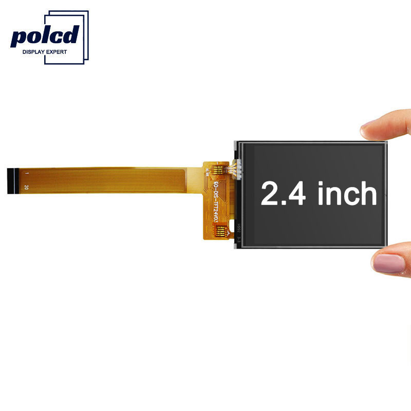 Polcd 8080 MCU 8 বিট 2.4 ইঞ্চি Tft Lcd ISO9001 240x320 Lcd বাণিজ্যিক জন্য
